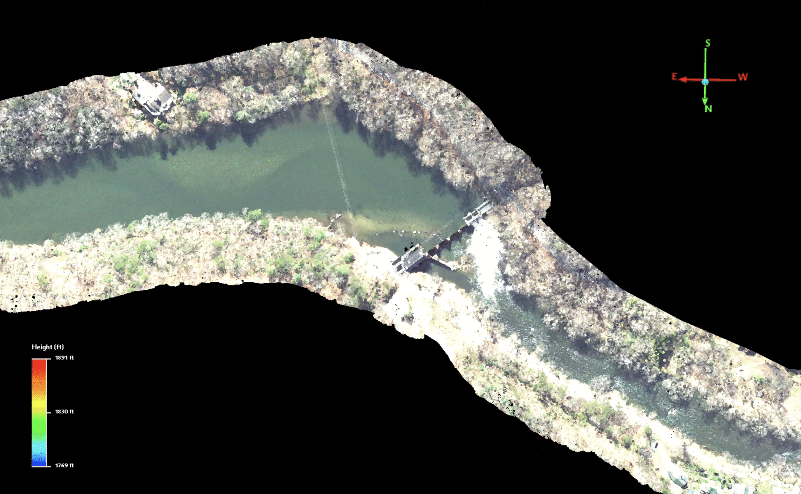 Ela-Dam-RBG-point-cloud
